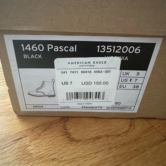 Dr. Martens Pascal Black Boots with Yellow Stitching - Picture 7 of 7